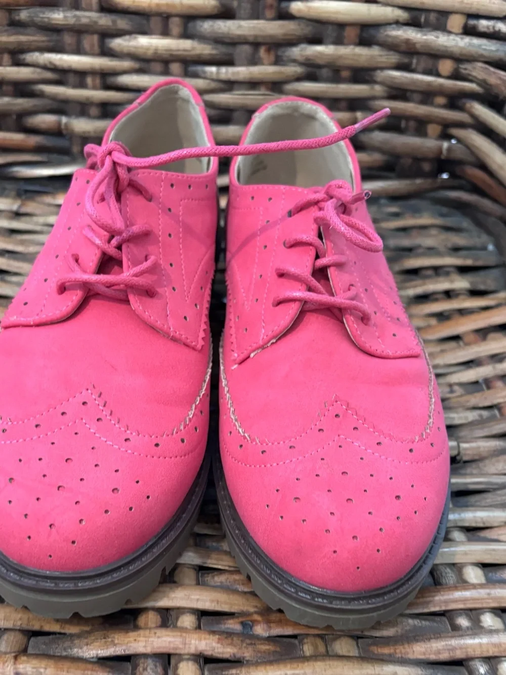Journee Collection Pink Claudiya  Oxford Loafers  in size 8. Great condition!